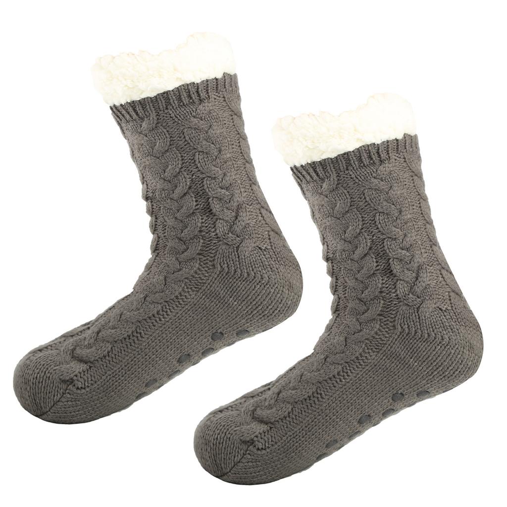 Fleece Non-slip Floor Socks Thickened Encrypted Floor Socks Non-slip Warm Sleeping Indoor Home Socks