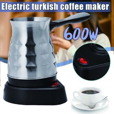 500ml 600W Ceainic Electric pentru Cafea, Oale, Fierbător, Percolator Espresso Turcesc, Inox, Ceai, Lapte, Aparat de Cafea