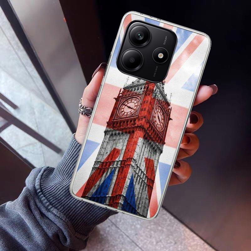 Union Jack England UK Flag Phone Case For Xiaomi Redmi Note 10 11 12 13 14 15 Pro Plus 11S 12S 14S 11T 11E 10S Soft TPU Back Cov