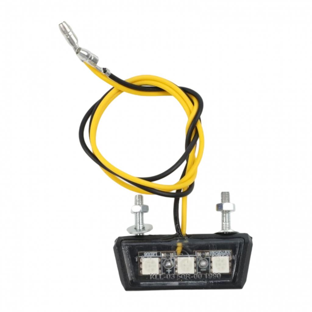 12V Motorcycle LED License Plate Light Waterproof with Multiple Color Options