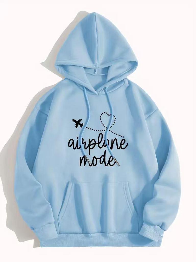 American Style Hooded Sweatshirt: Heart & Letter Pattern, Loose Fit, Long Sleeve, Autumn/Winter 2025 Collection