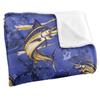 JQ Licensing Jl-Jp-Jq 2 Silky Tiki Flower Fishing Supersoft Blanket