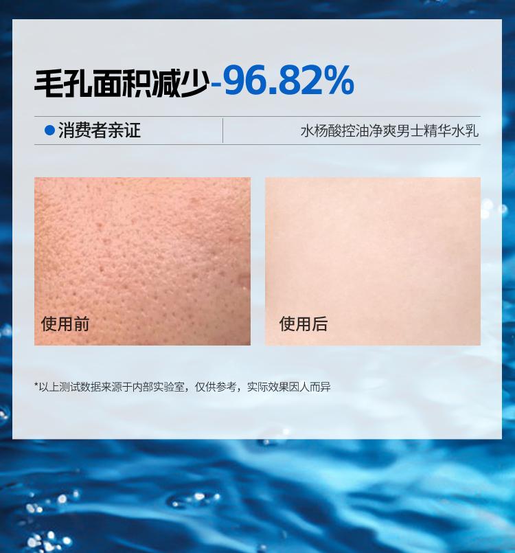 [Three Piece Set] Ruyi Salicylic Acid Oil Control & Refreshing Men's Essence Emulsion Set for Moisturizing and Pore Closing