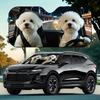 1Pcs Bichon Frise Pattern Windshield Sunshade UV Rays Heat Blocker Keeps Vehicle Cool Unique Design Fit Sedans SUVs Trucks RVs