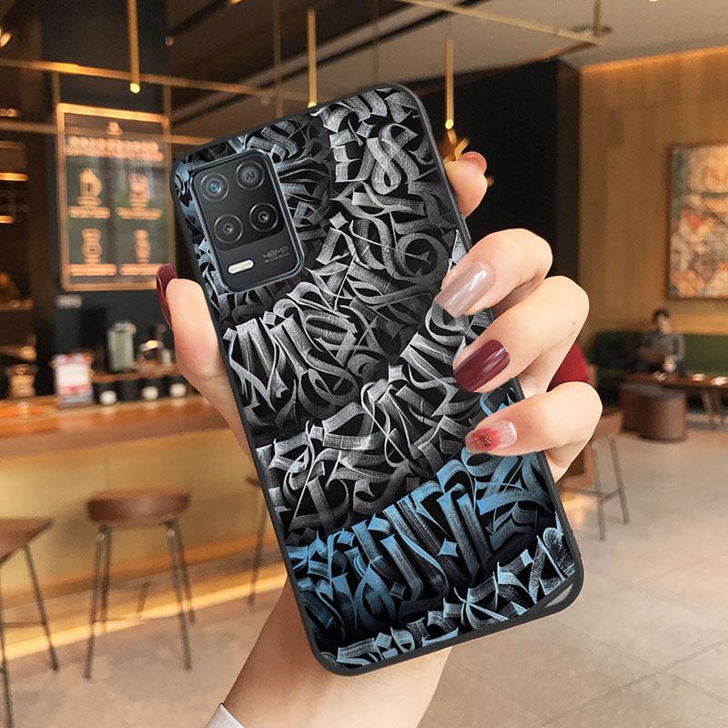 Pokras Lampas Graffiti Case for OPPO Realme GT 2 Pro X2 Pro XT C25S 8 7 6 Pro 6i Realme GT Master C3 C21 C21Y C11 X3 SuperZoom