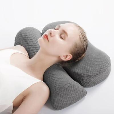 Almohada para el cuello, almohada con forma de espuma viscoelástica, almohada para la cama lateral, almohada ortopédica ergonómica