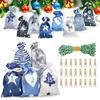 24 Stück/Set Adventskalender Geschenktüte 2024 Weihnachtsdekoration Kerst Decoratie Weihnachtsdekoration DIY-Schmuck Xmas Navidad 2025