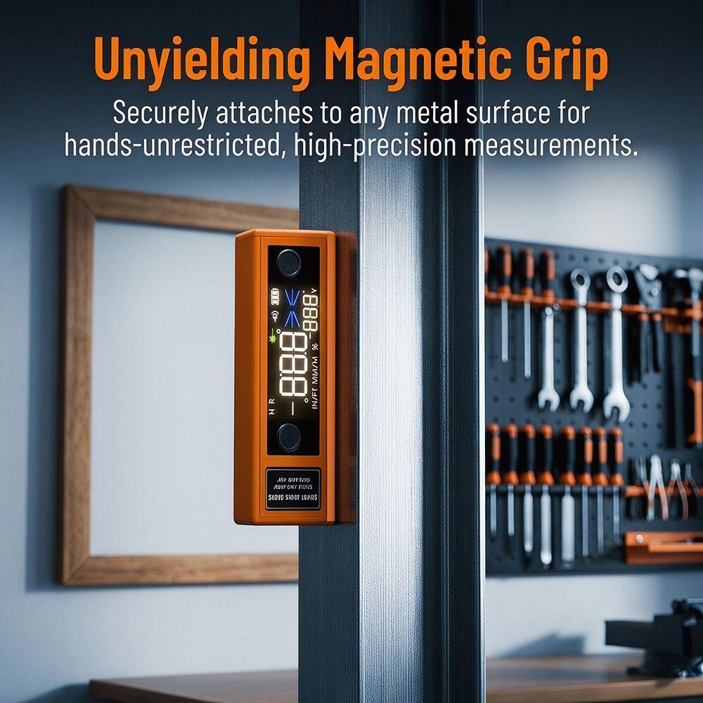 Magnetischer Saugnapf Wasserwaage Neigungsmesser Neigungswinkel Kasten Messung Elektronisches Werkzeug