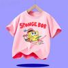 New SpongeBob SquarePants Childrens TShirt Casual Daily Comfortable Breathable for Boys and Girls