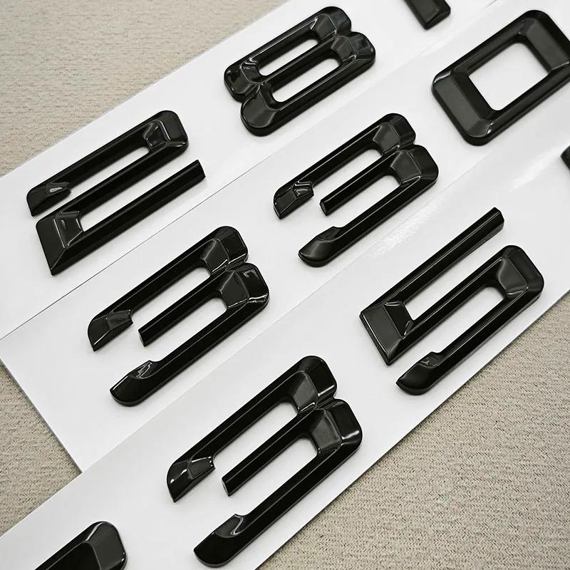 3D ABS Black Car Letters Logo 320i 325i 330i Rear Trunk Badge Emblem Sticker For BMW 3 Series 320i 325i 330i 318i Tail Marking xh6