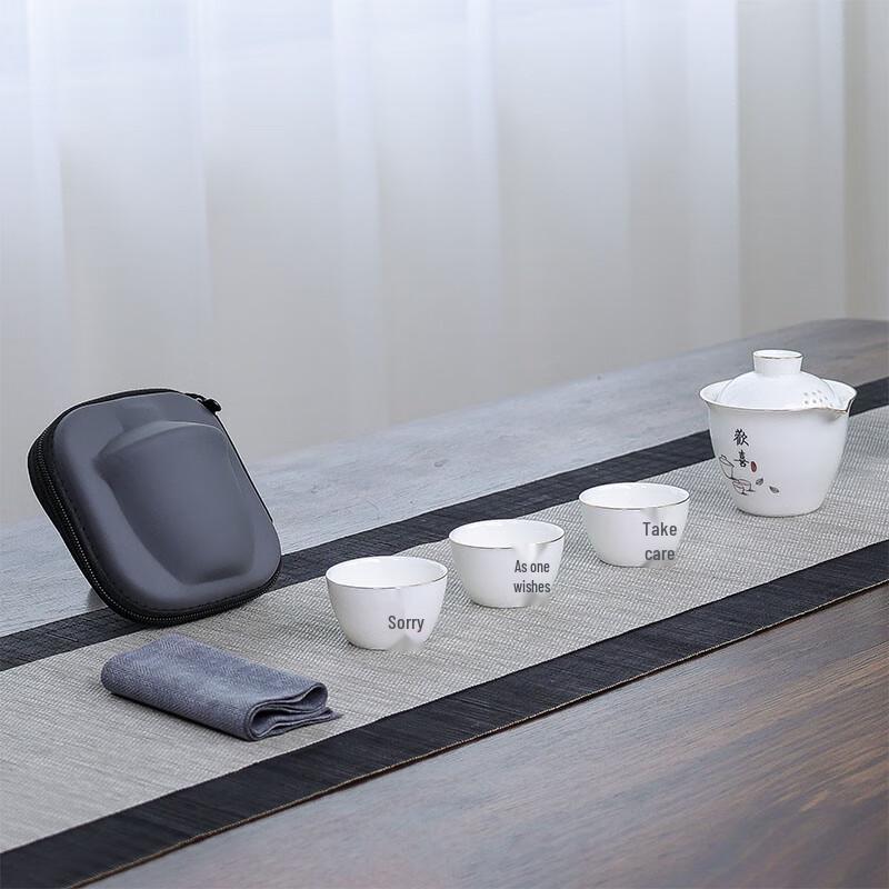 

Wanchunhe Portable Chinese Ceramic Tea Set