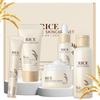 Set Cura della Pelle LAIKOU | Detergente al Riso, Tonico, Siero, Crema Idratante Contorno Occhi, 5 pezzi