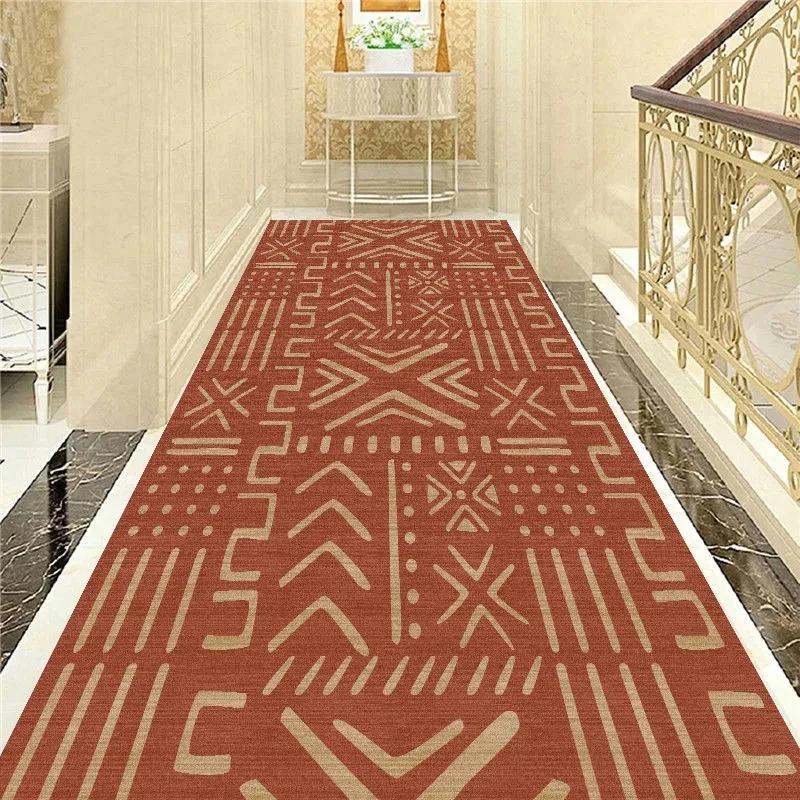 Hallway Stair Carpet Simple Corridor Carpet Long Hallway Area Rug Hotel Mall Wedding Hall Runners Floor Mat Kitchen Aisle Mat