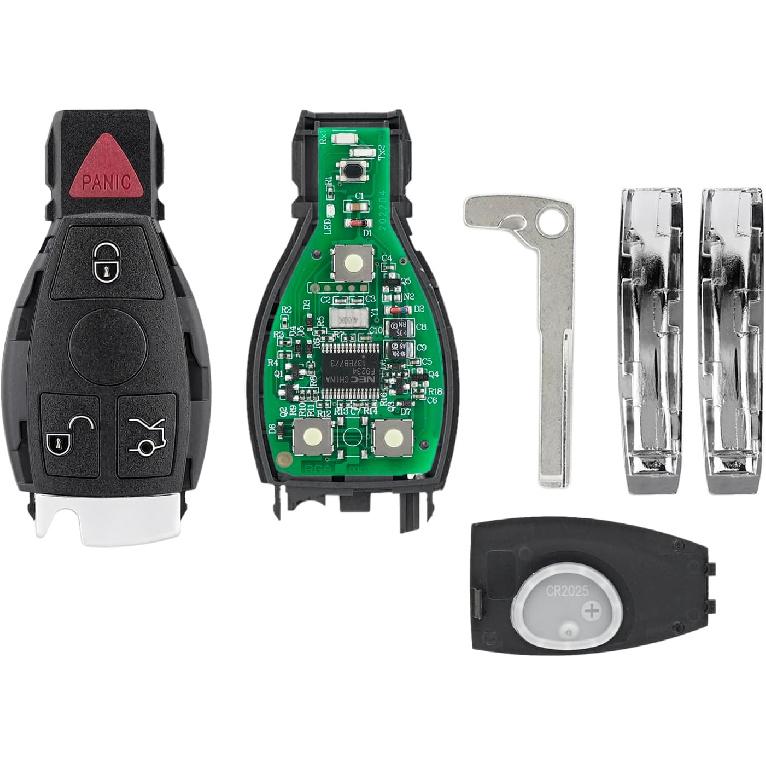 Key Fob Remote Replacement Fits for Mercedes-Benz E350 ML350 SLK300 CLK350 SLK350 R350 ML450 CL550 GL550 CLK ML S G K 2003-2014 Smart Key Car Keyless