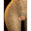 Meias Bodystockings Sexy Femininas com Estampa de Leopardo, Sem Costura na Virilha, Semi Transparentes, Bodystocking Meia-Calça de Malha Elástica Alta com Contraste, Malha Elástica Macia e Respirável para Adulto