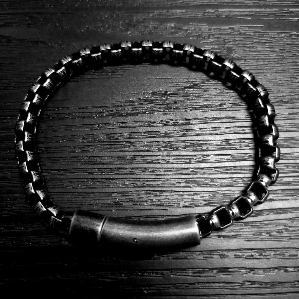 Accessories, Men'S Stainless Steel Square Pearl Bracelet, Creative Personality Trend Titanium Steel Hip Hop Jewelry