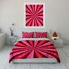 "Starburst Decor Set for Parties" Bedding Set with 1 Duvet Cover 2 Pillowcases Single Double King Queen, Gift
