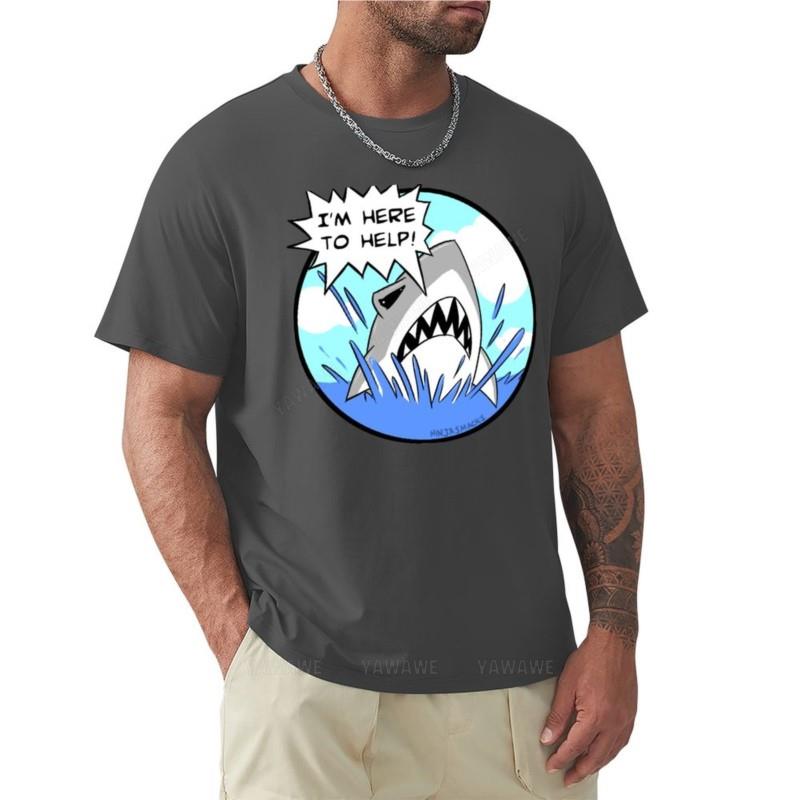 

man black tshirts summer t-shirt Kyle the Friendliest Shark Ever T-Shirt summer top t-shirts man T-shirt men 4XL