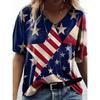 Fashionable Women's V-neck Casual Short Sleeved T-shirt,Rretro Sports Style Casual Sportswear