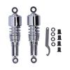 Pair of 10.5in Motorcycle Shocks Absorber Damper Fit for XL883 XL883R  200R  200L(Black Chromeplate )