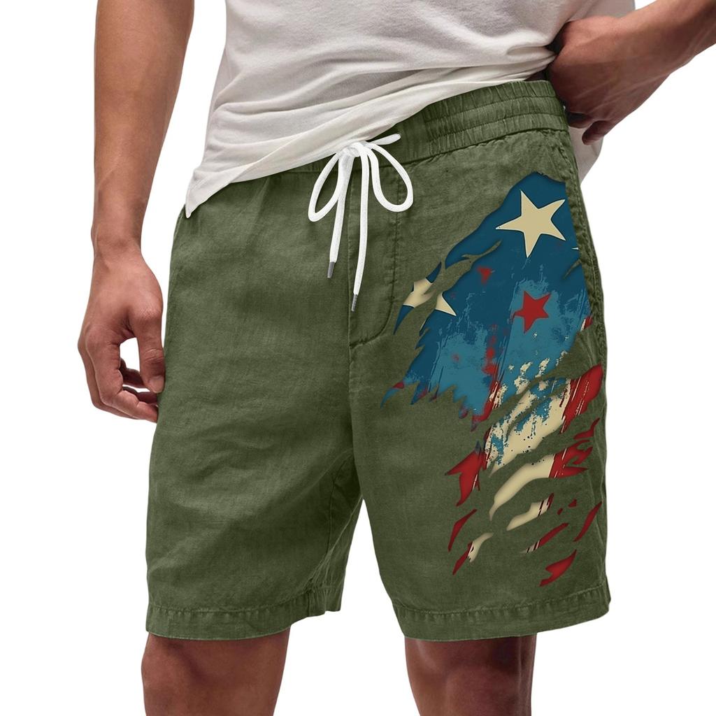 Men's Summer Large Casual Loose Sports Pants Beach Shorts