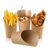 25 Stück Kraftpapier Pommes-Box Einweg-Papier Charcuterie-Becher Obstsalat Verpackungsbox DIY Backwerkzeug Pommes-Halter