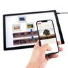 ELEKOOCON Scaner de Film Lightbox A4 cu LED 503g Alimentare pentru Digitalizarea Diapozitivelor și Compatibil cu Dispozitive iPhone și Android Luminozitate pe 3 Niveluri,