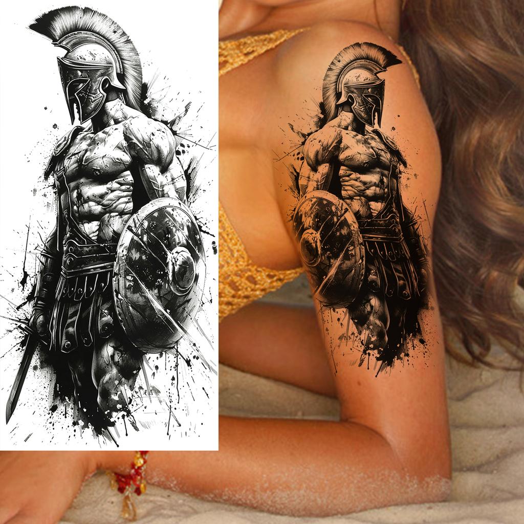 1 Sheet Fashion Dragon Temporary Tattoos For Men Adults Women Forearm Arm Leg Waist Tattoo Sleeve Sticker Disposable Decoration