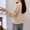 Women's Trendy V-Neck Knit Cardigan: Spring & Autumn Long Sleeve Loose Sweater in Candy Colors
