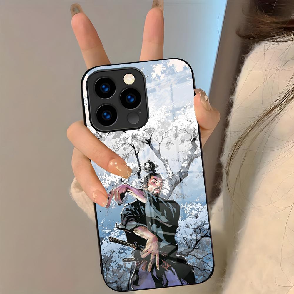 Vagabond Manga Classic Phone Case For IPhone 17 Pro Max 16 15 14 Pro Max 13 11 Plus Glass Cover
