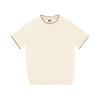 Herren Luxus Colorblock Kaschmir Rundhals T-Shirt