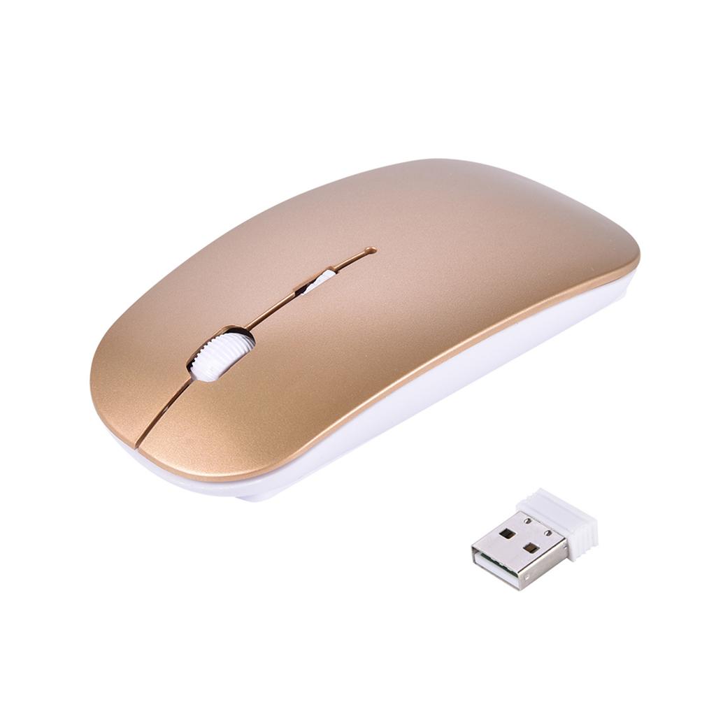 Slim 2.4GHz Wireless Keyboard and Mouse Kit for Desktop Laptop Black