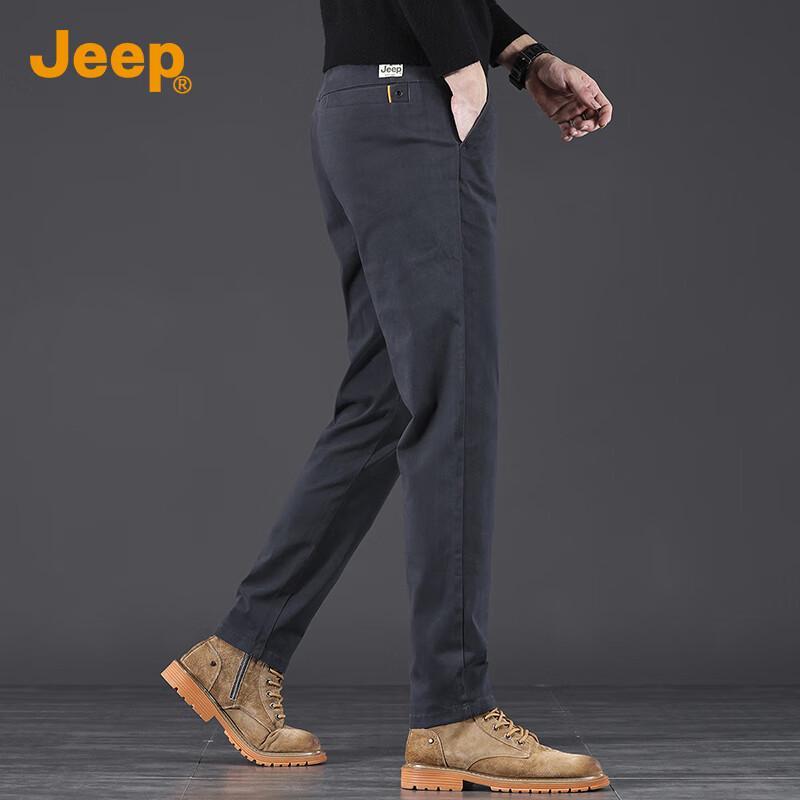 

JEEP Men s 2025 Autumn/Winter Casual Straight-Leg Trousers 40