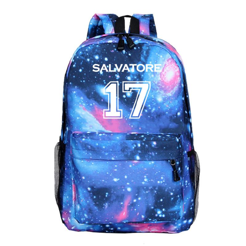 Vampire Diaries Peripheral Elementary and Secondary School Bags Grades 3-6 Casual Backpacks