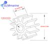 Impeller 8M0112282 47-816814T For MerCruiser 2.8L 3L 4.2L 6.7L Sterndrive and Inboard V6 Water Pump Engine 8M0067334