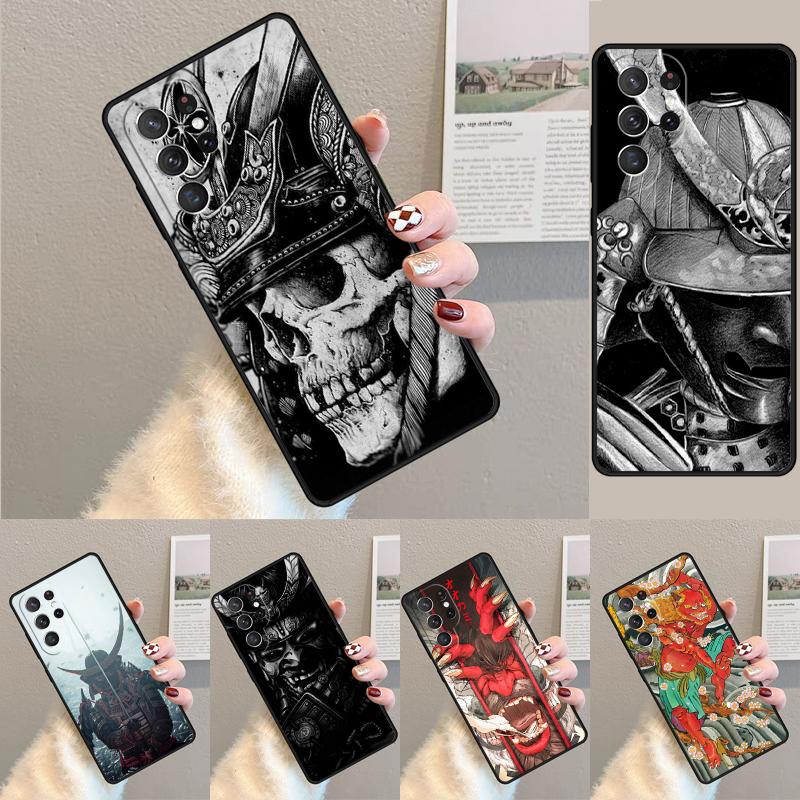 Samurai Demon TPU Phone Case For Samsung Galaxy Note 10 Pro S26 S25 S24 S23 S22 Ultra Plus S21 FE S20 Shockproof Cover