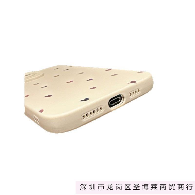 Pink Purple Love Personality Apple 15 Mobile Phone Case Iphone14promax Silicone 13/12/11 All-inclusive Anti-drop Xr