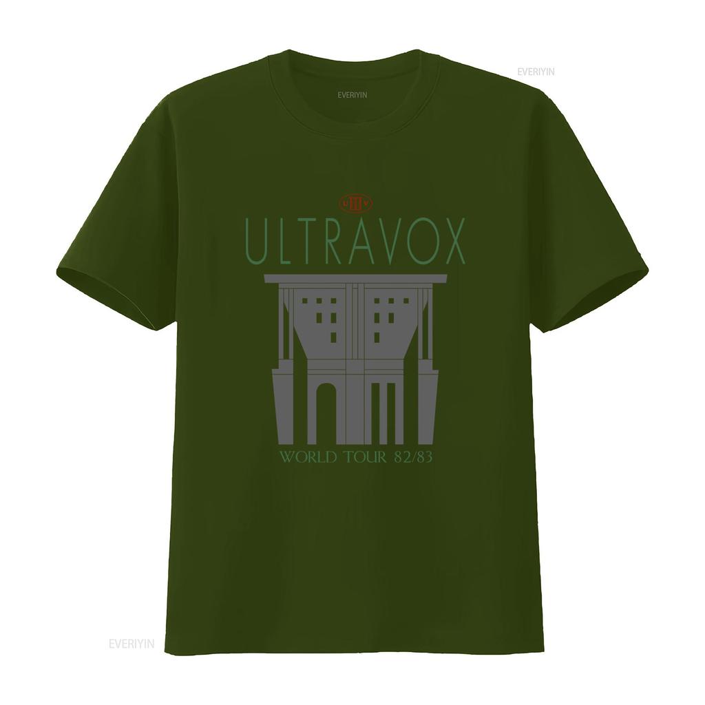 Vintage 1982 1983 Ultravox Světové turné Koncertní tričko Melírovaná šedá M L 80. léta New Wave Synthpopová kapela Merch vintage Vyprané pánské