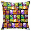 Halloween horror skull pumpkin bat cushion is suitable for home living room sofa bedroom room decoration