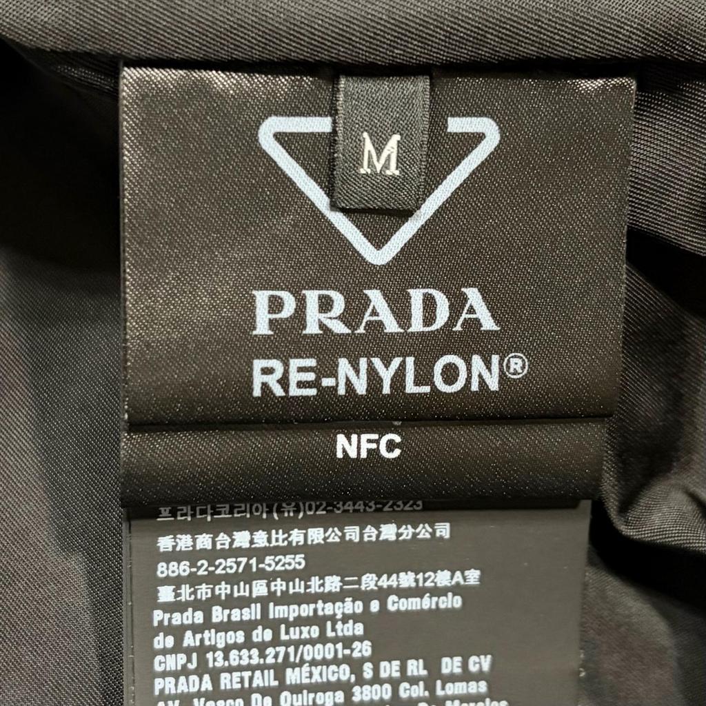 Prada RE-NYLON® Jacket Black Men's Size M Model SGB804