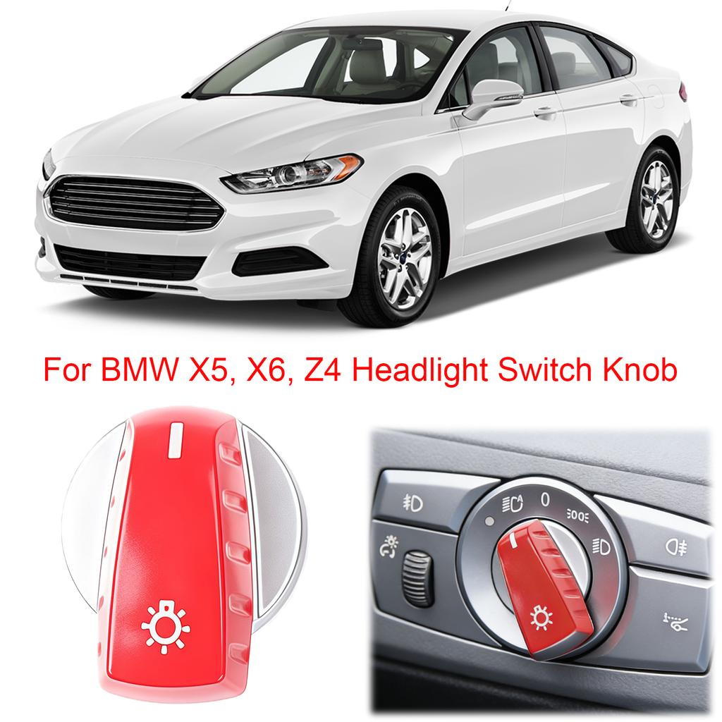 Replacement Headlight Switch Knob Headlight Lamp Switch Rotary Knob Button Cap for BMW 5 Series E60 E61 X5 E70 X6 E71 E72 Z4 E89