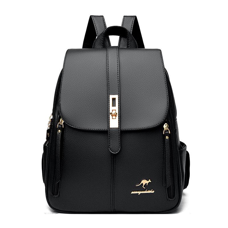 Schoolbag backpack women's 1011 new Korean version of simple and fashionable women's backpack commuting versatile large-capacity shoulder leisure bag
