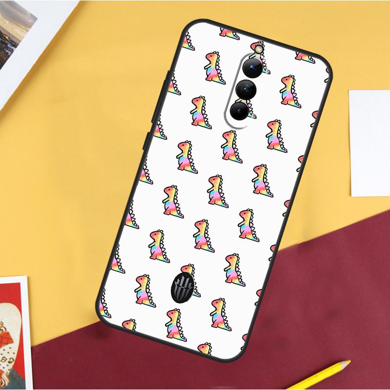 Fun Dinosaur Pattern Dino Case For ZTE Nubia Red Magic 10 Air 5G 6R 6 7 6S 7S Pro 8S 9S 10S 8 9 10 11 Pro Plus Cover