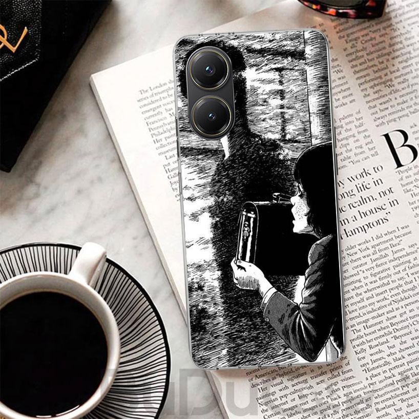Japanese Horror Comic Anime Cover For Xiaomi Poco X7 X6 X5 Pro X3 Nfc F7 Ultra Phone Case F6 F5 X4 F4 Gt F3 M6 M5S M4 M3 Print S