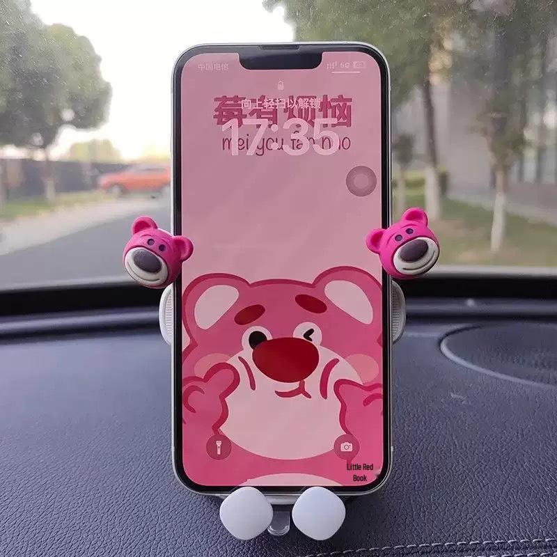 Cartoon Suction Cup Phone Holder for Dashboard - Perfect for Female Drivers