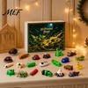 Creative Science Cognitive Toys 2026 Christmas Advent Calendar, 24 Days 3D Printed Insect Fidget Toy Countdown Desktop Ornaments for Kids Pcs