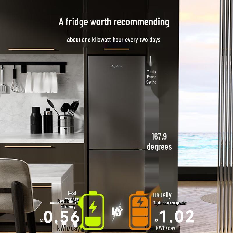 Royalstar Frost-Free Double-Door Refrigerator
