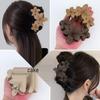Vintage European & American Floral Hair Clips for Women - Retro Frosted Shark and Grab Clip Hair Accessories