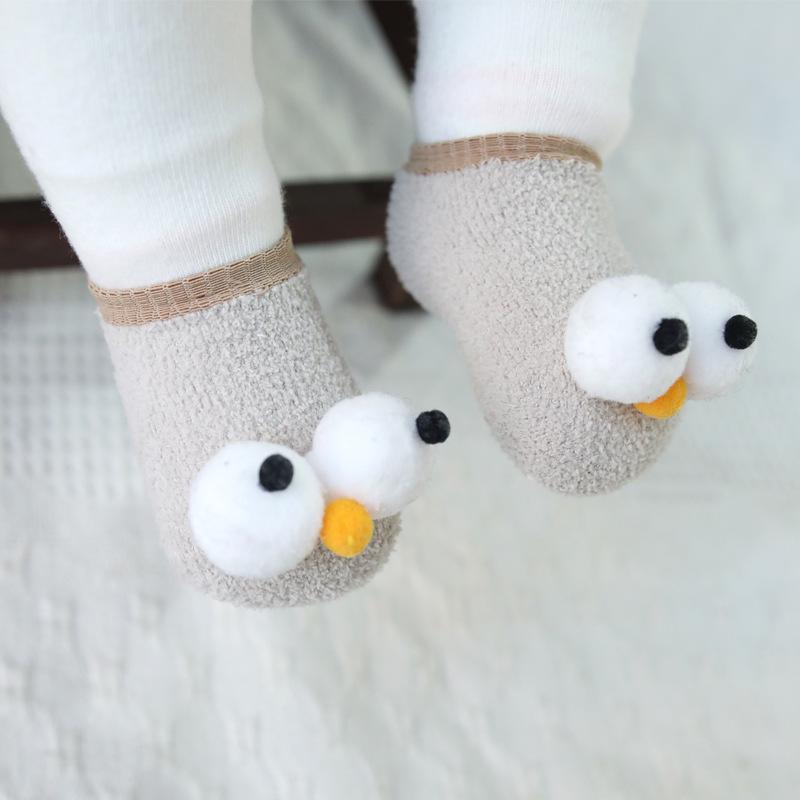 Sasairy 1 Pair Toddler Baby Anti-slip Sock Infant Cartoon Animal Indoor Floor Socks Sasairy 1 Pair Toddler Baby Anti-slip Sock Infant Cartoon Animal Indoor Floor Socks