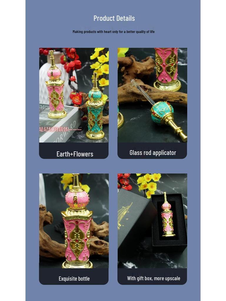Arab Dubai Essential Oil Perfume: Floral Earth Exquisite Gift Set - Alcohol-Free